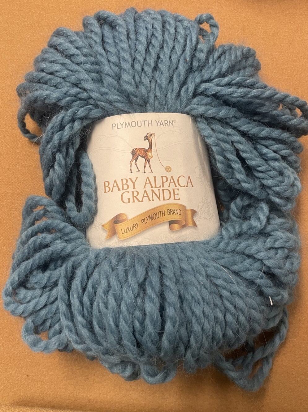 Plymouth Baby Alpaca Grande Color 6024 1 Skein Blue Gray